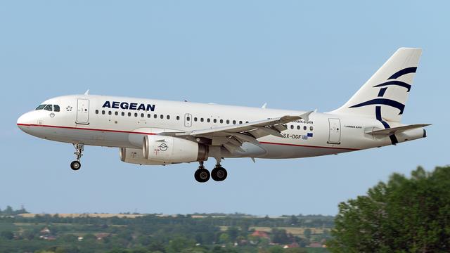SX-DGF:Airbus A319:Aegean Airlines